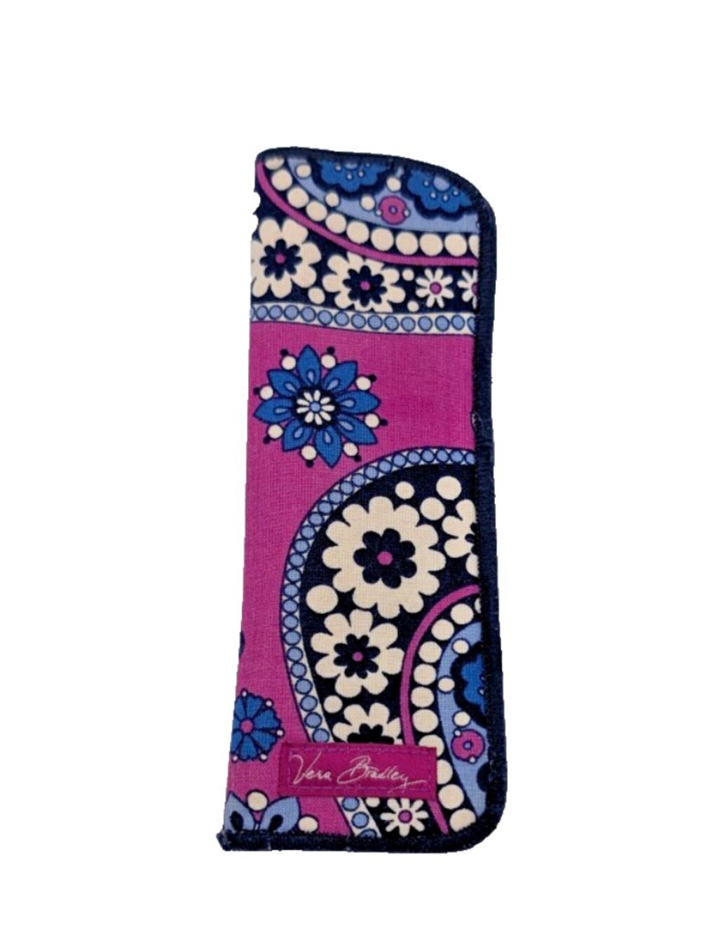Vera Bradley cloth paisley purple glasses soft slip case